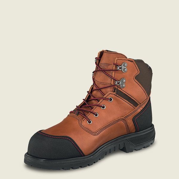 Men's Red Wing Brnr XP 6-inch Waterproof Safety Toe Boot Work Boots Black | TAN-235961