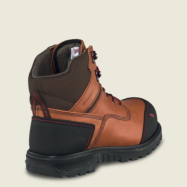 Men's Red Wing Brnr XP 6-inch Waterproof Safety Toe Boots Black | WBY-047625