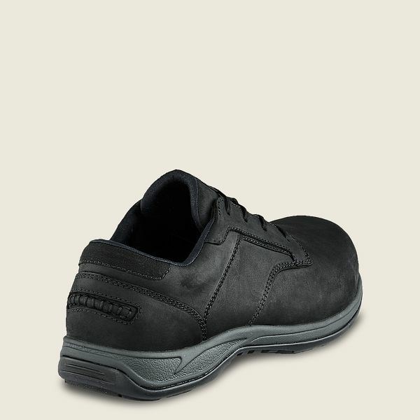 Men's Red Wing ComfortPro Safety Toe Oxford Work Shoes Black | YAV-026489