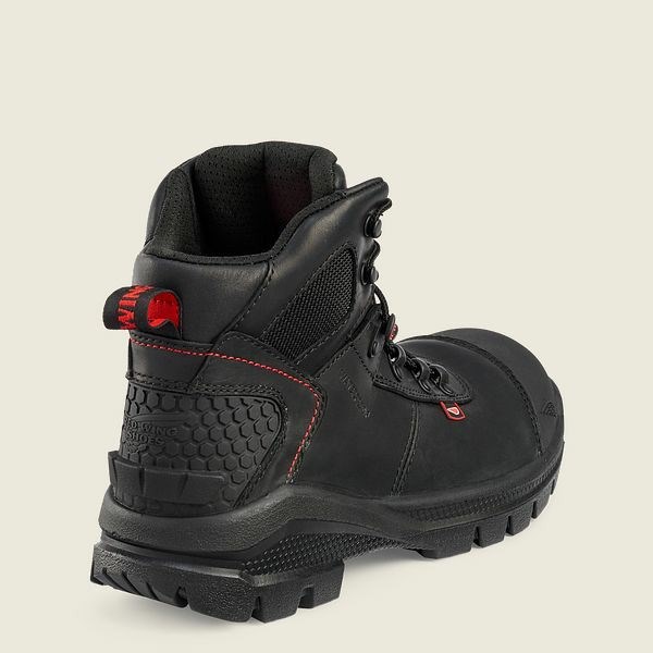 Men's Red Wing Crv 6-inch Waterproof Safety Toe Boots Black | STY-097123