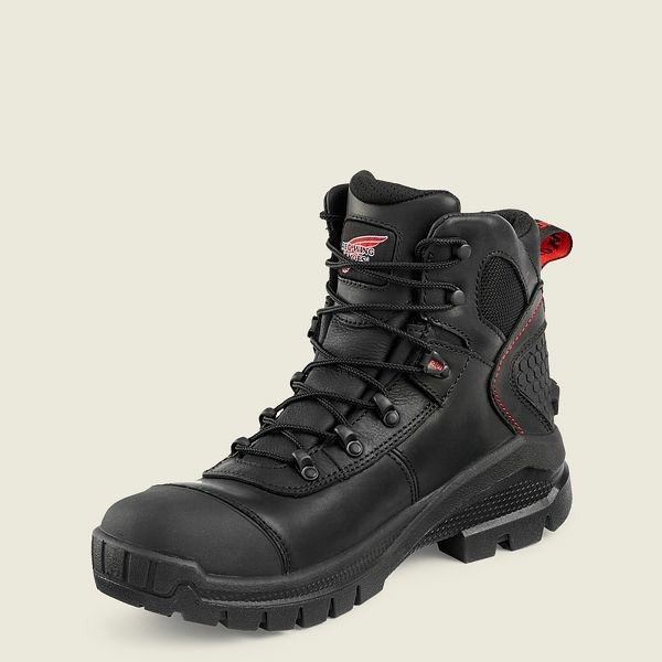 Men's Red Wing Crv 6-inch Waterproof Safety Toe Boots Black | STY-097123