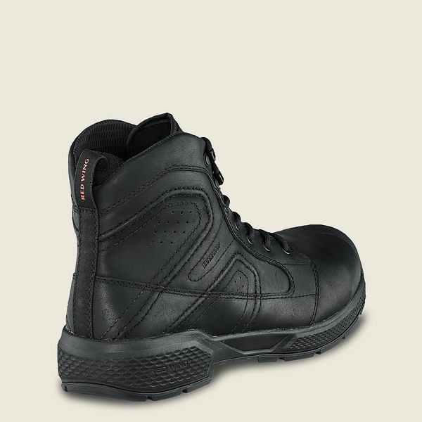 Men's Red Wing Exos Lite 6-inch Waterproof Safety Toe Boots Black | BKS-685431