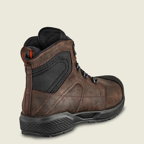 Men's Red Wing Exos Lite 6-inch Waterproof Safety Toe Boot Work Boots Brown / Black | EFN-826437