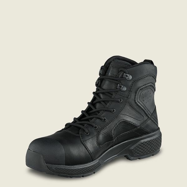 Men's Red Wing Exos Lite 6-inch Waterproof Safety Toe Boot Work Boots Black | UIW-125907