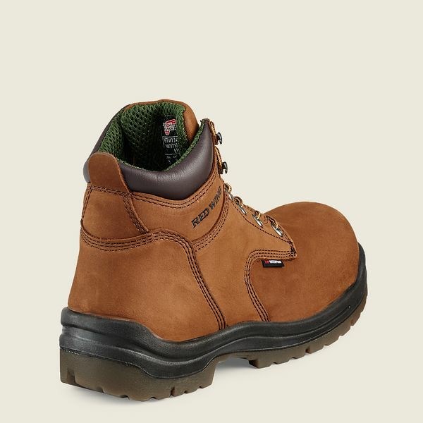 Men's Red Wing King Toe 6-inch Insulated, Waterproof Safety Toe Boot Work Boots Brown | JNG-438956