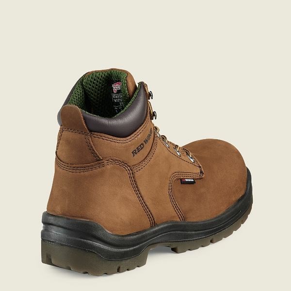 Men's Red Wing King Toe 6-inch Insulated, Waterproof Soft Toe Boot Work Boots Brown | OPH-982560