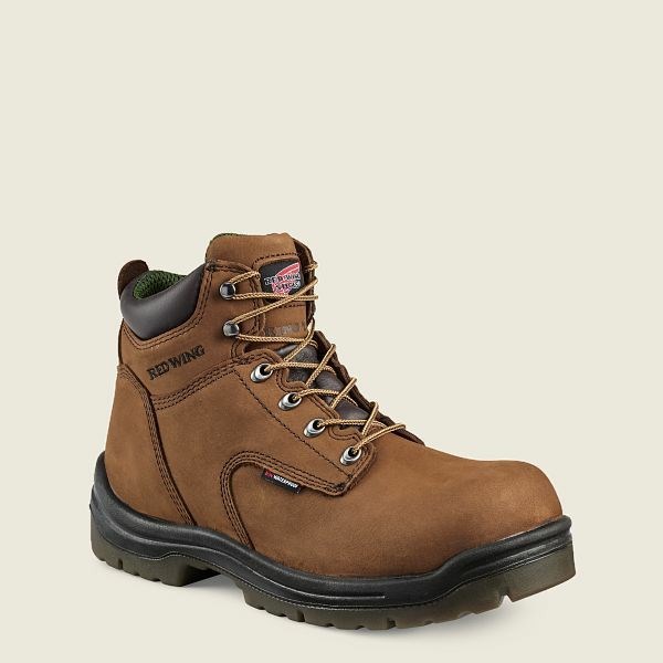 Men\'s Red Wing King Toe 6-inch Insulated, Waterproof Soft Toe Boot Work Boots Brown | OPH-982560