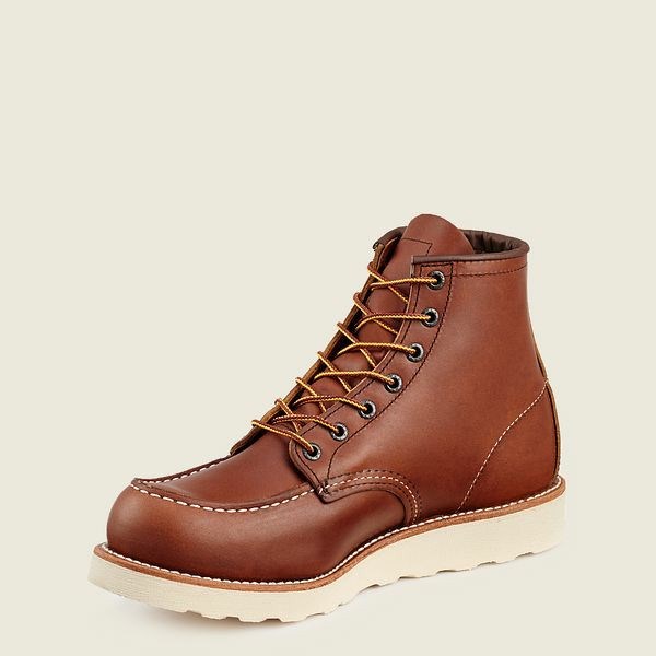 Men's Red Wing Traction Tred 6-inch Soft Toe Boot Work Boots Brown | KJQ-431607