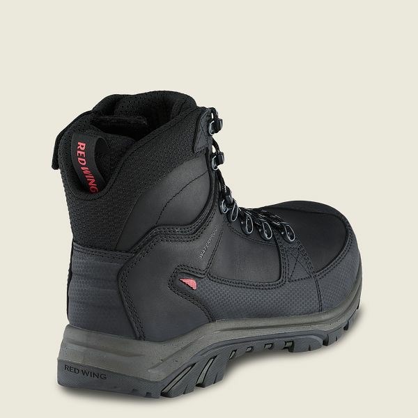 Men's Red Wing Tradesman 6-inch Side-Zip Waterproof Safety Toe Boot Work Boots Black | ESQ-308146