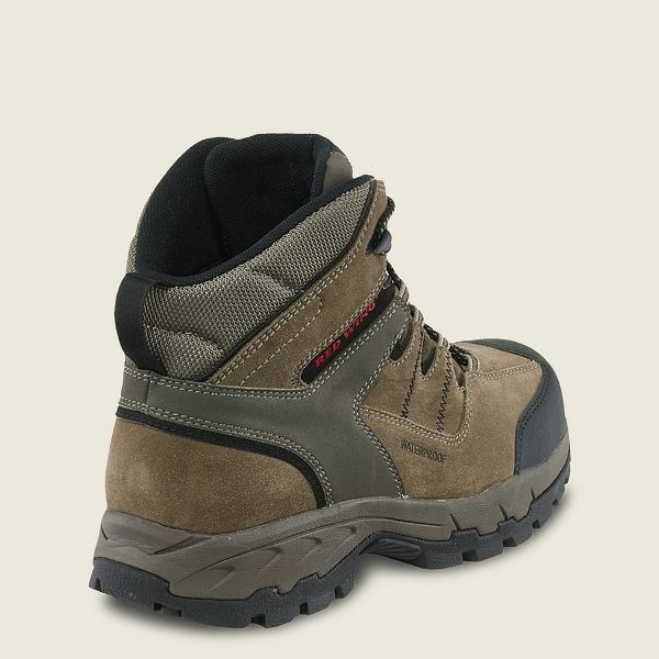 Men's Red Wing TruHiker 6-inch Waterproof CSA Safety Toe Hiking Boots Grey | DBZ-801274