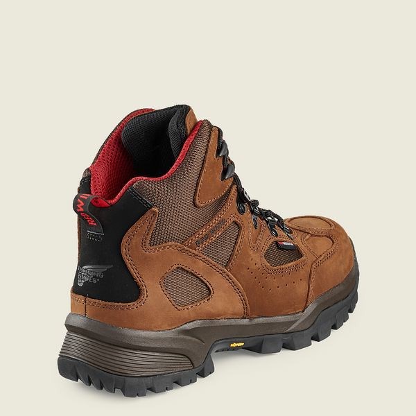 Men's Red Wing TruHiker 6-inch Waterproof Safety Toe Hiking Boots Brown | GZI-693704