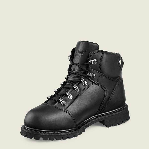 Men's Red Wing TruWelt 6-inch Waterproof Boot Safety Toe Boots Black | ARB-674192