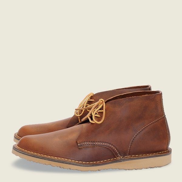 Men's Red Wing Weekender Chukka Chukka Heritage Boots Brown | QFZ-390516