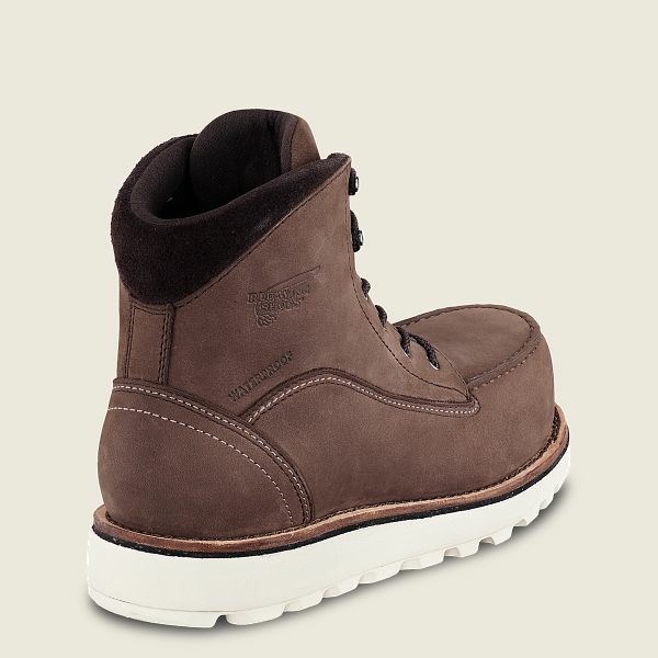 Women's Red Wing Traction Tred Lite 6-inch Waterproof Soft Toe Boots Brown | OTV-085671