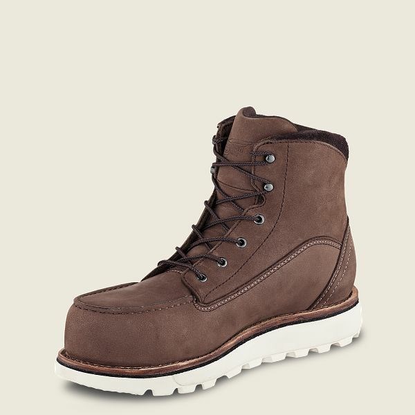 Women's Red Wing Traction Tred Lite 6-inch Waterproof Soft Toe Boots Brown | OTV-085671