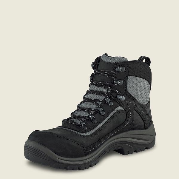 Women's Red Wing Tradeswoman 6-inch Waterproof Safety Toe Boot Hiking Boots Black | BDN-527096