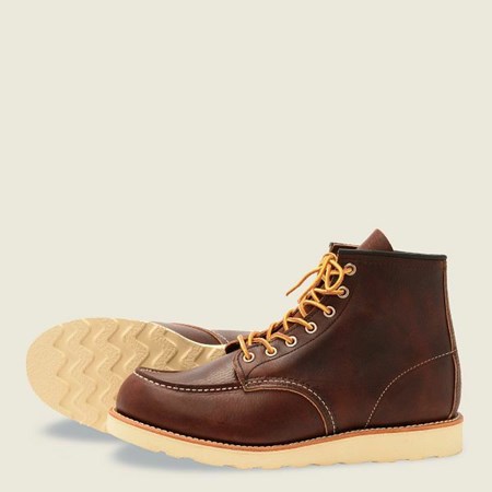 Men's Red Wing Classic Moc 6-inch boot Heritage Boots Brown | FGE-184632