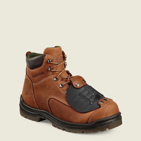 Men's Red Wing King Toe 6-inch Metguard Boot Safety Toe Boots Brown | LBI-950823