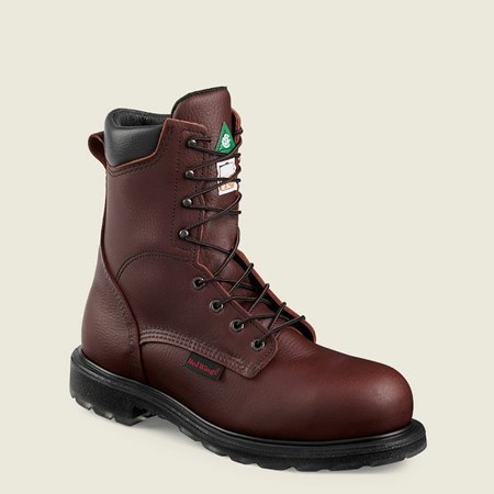 Men's Red Wing SuperSole 2.0 8-inch CSA Safety Toe Boots Brown | YKI-620358