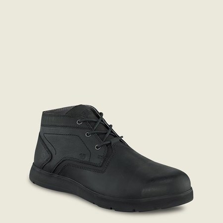 Men's Red Wing Zero-G Lite Safety Toe Chukka Work Shoes Black | FVY-320547