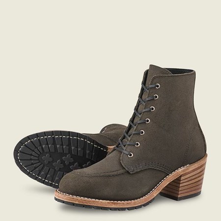 Women's Red Wing Clara Heeled Boot Heritage Boots Grey | EUB-793056